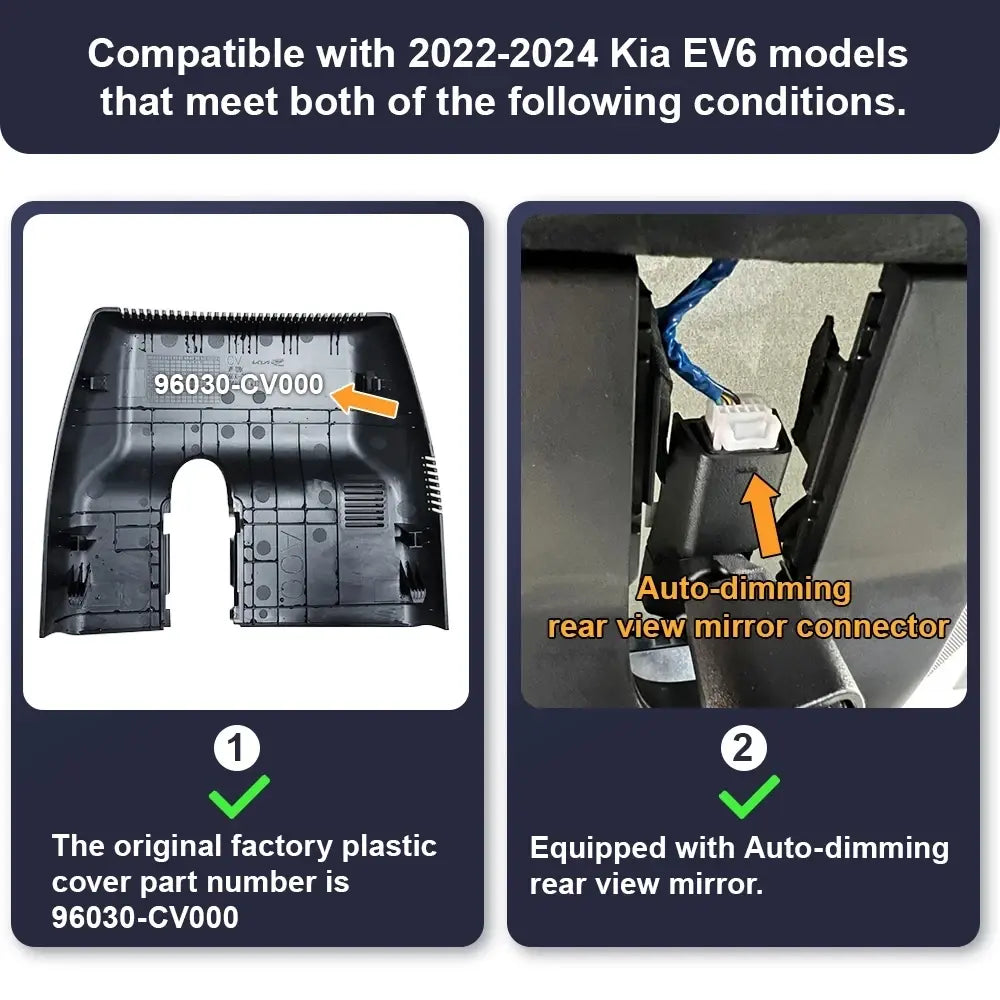 KIA EV6 Rear View Mirror Mounted Camera