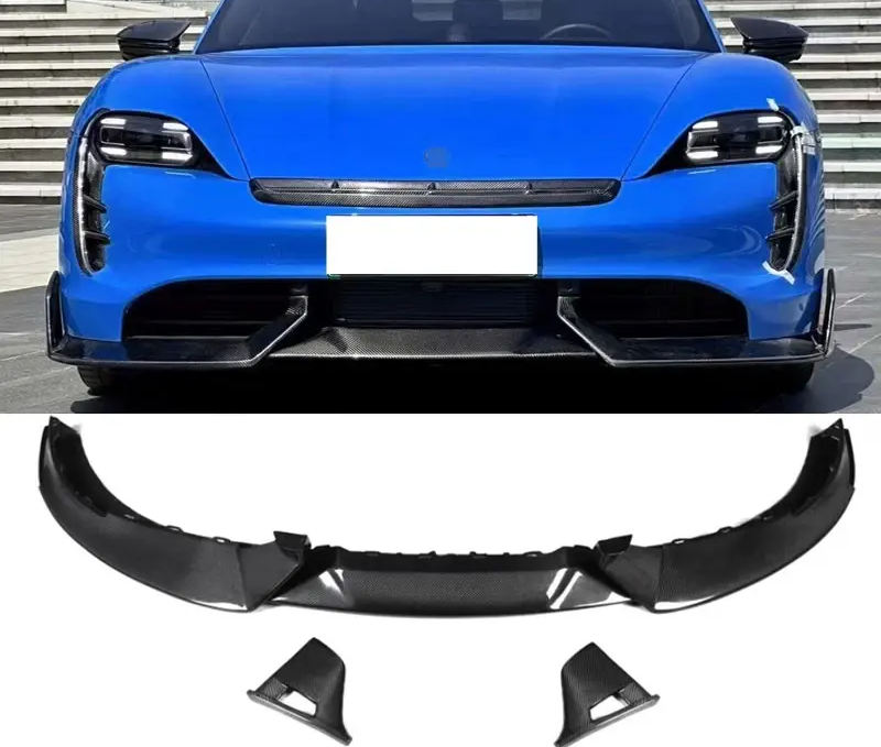 Carbon Fiber Taycan Front Splitter