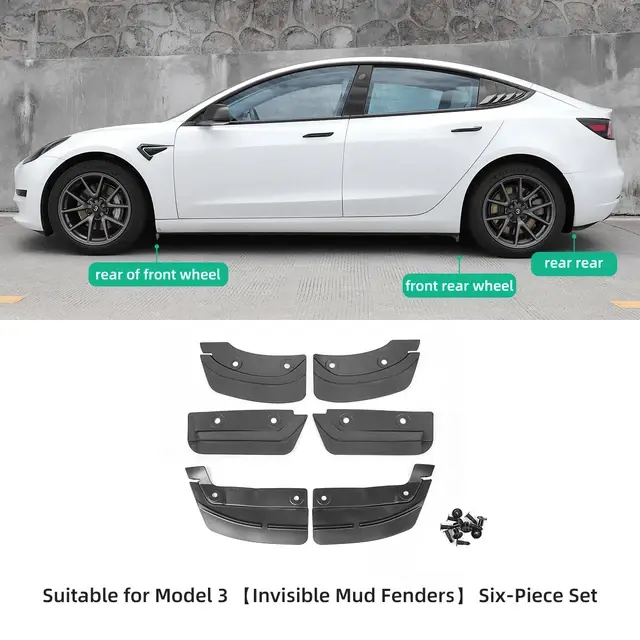 Tesla Model 3/Y Mud Guards