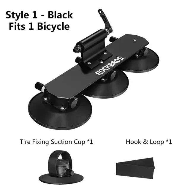 Vacuum Suction Roof-Top Bike Carrier Rack