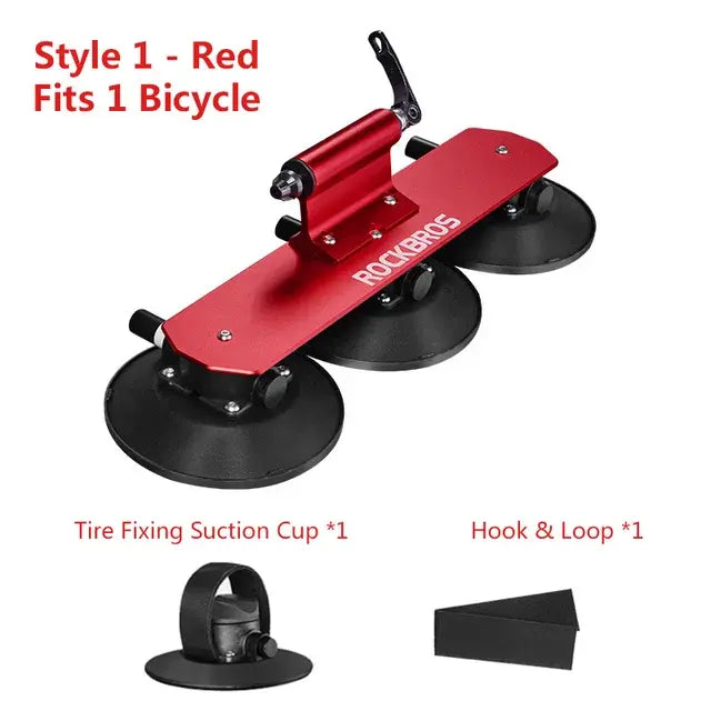 Vacuum Suction Roof-Top Bike Carrier Rack