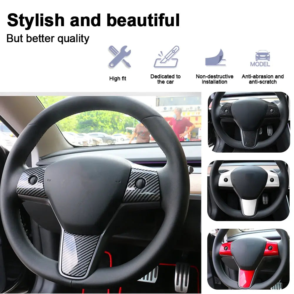 Tesla Model 3/Y Steering Wheel Trim Covers